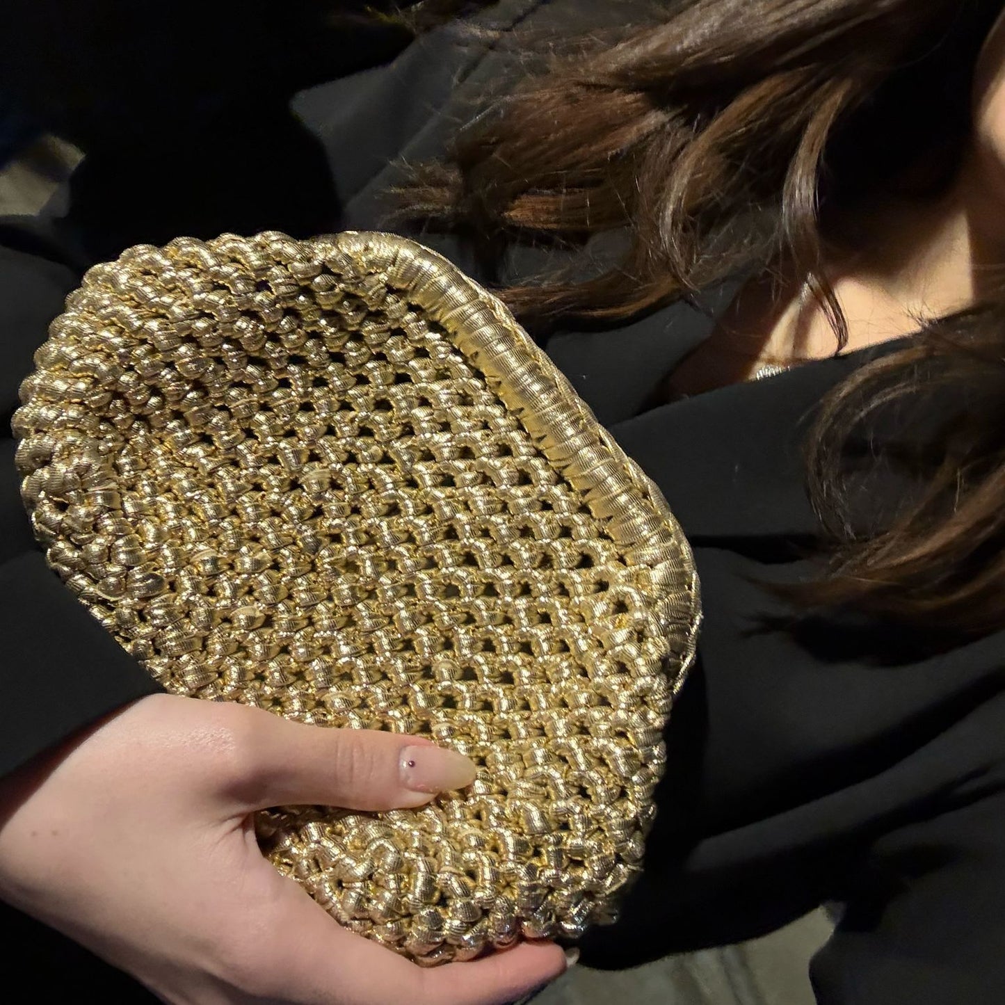 GOLD METALIC CLUTCH